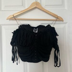 Windsor off shoulder black top